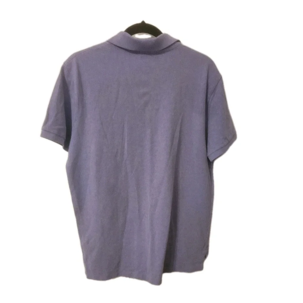 POLO RALPH‎ LAUREN Purple Heather Custom Slim Fit Polo Shirt 100% Cotton LARGE